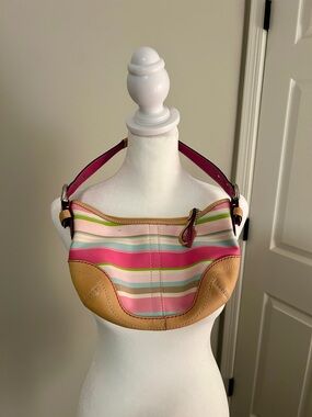 COACH Y2K SoHo Stripe Shoulder Bag